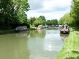 The Grand Union Canal heading away from Startops End, England.