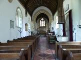 The inside of Little Wittenham's Church in Oxfordshire, England.