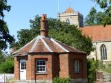 The old Toll-House where the River Thame is crossed at Dorchester Village in Oxfordshire.